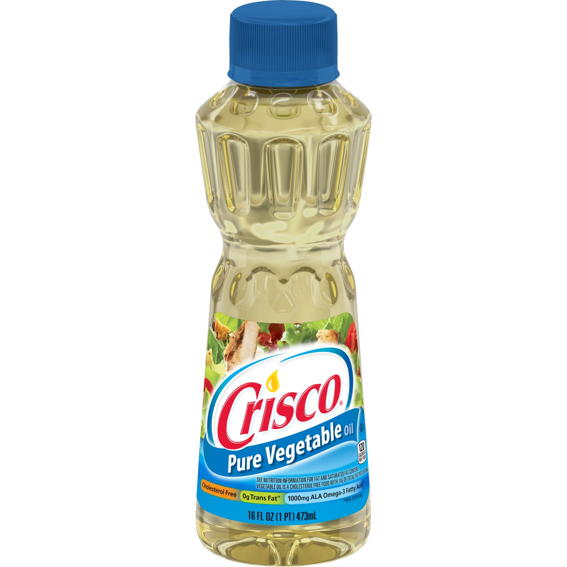 slide 1 of 4, Crisco Pure Vegetable Oil 16 oz, 16 fl oz