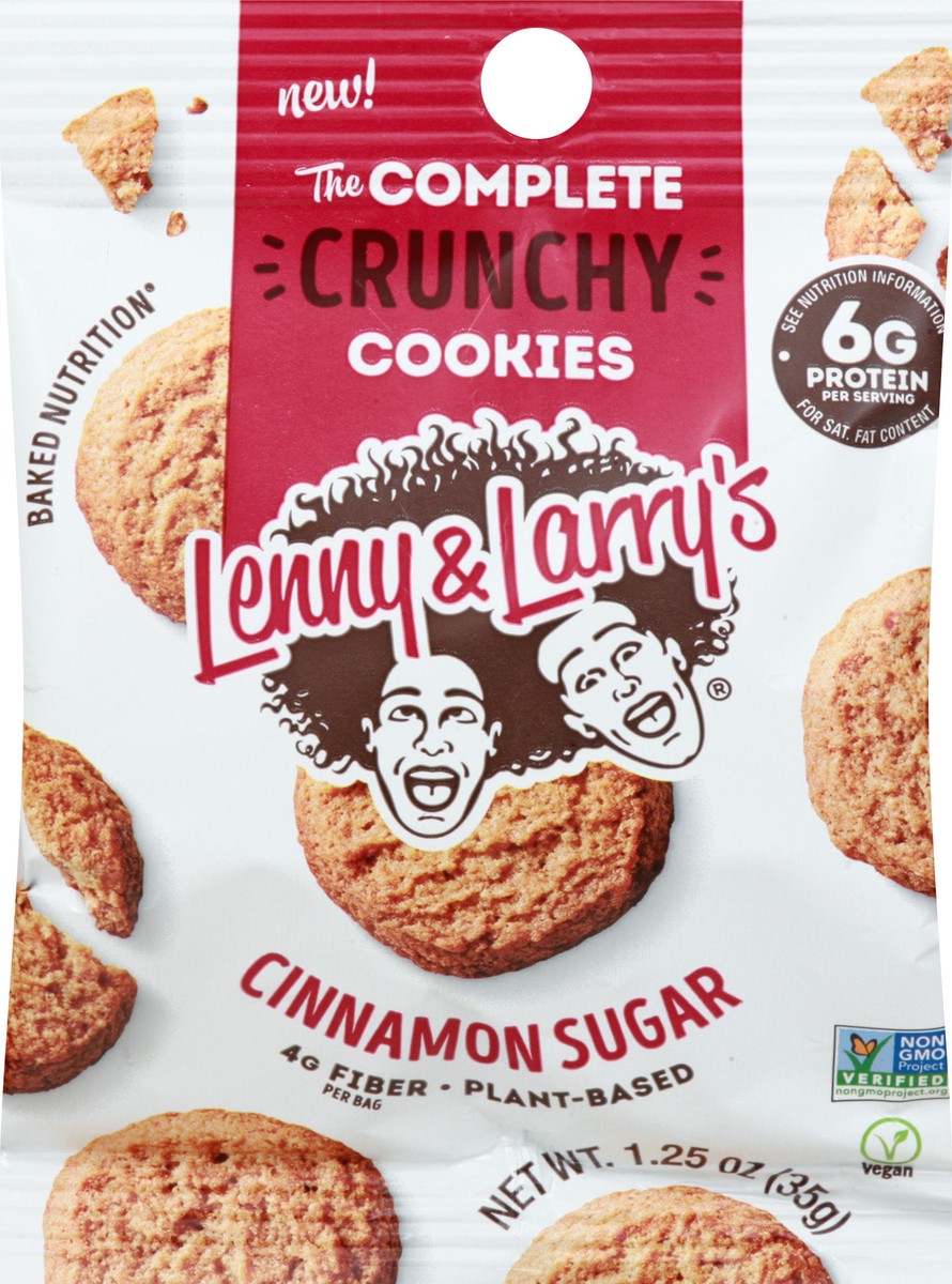 slide 1 of 9, Lenny & Larry's Crunchy Cinnamon Sugar Cookies 1.25 oz, 1.25 oz