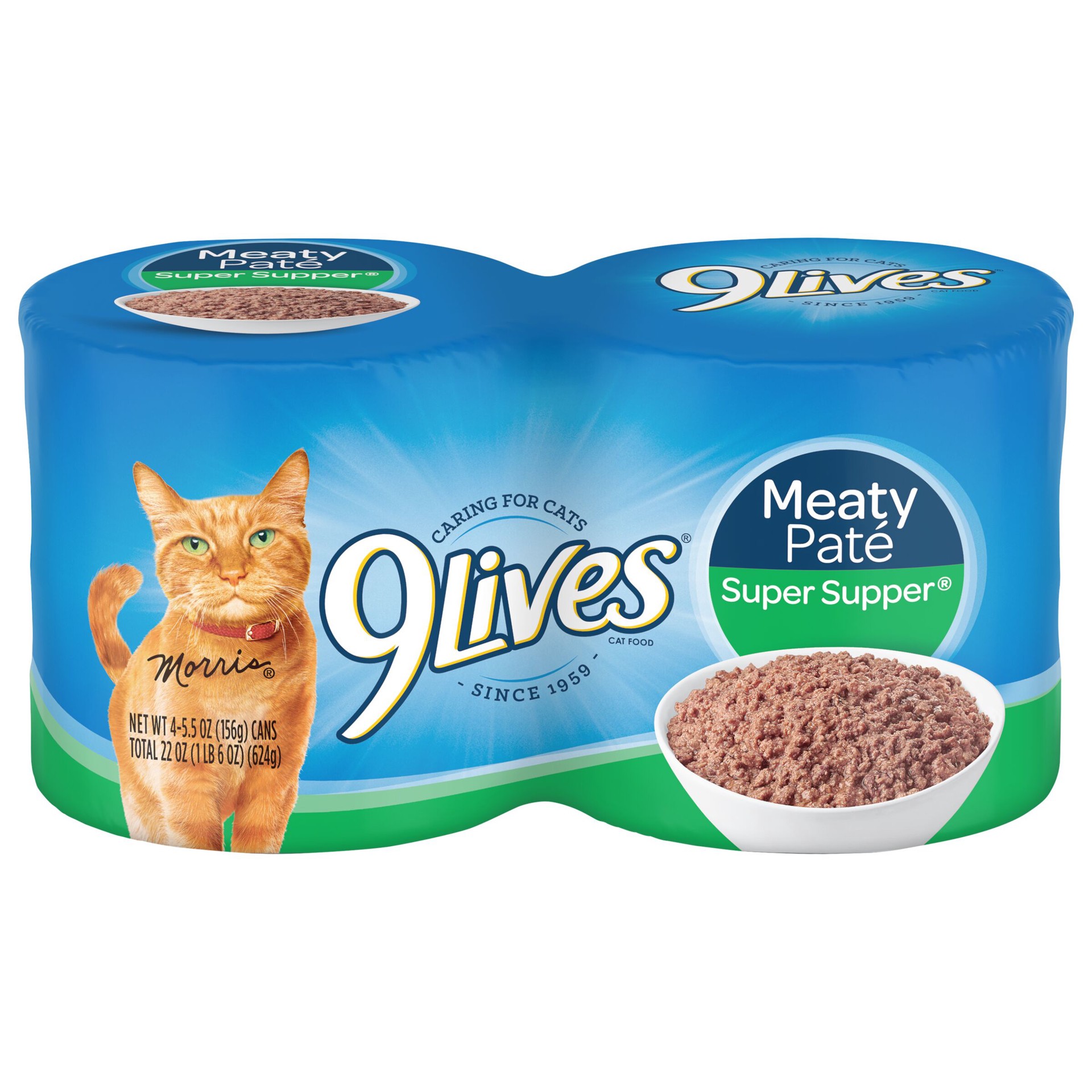 slide 1 of 10, 9Lives Cat Food Super Supper 4Pk, 22 oz