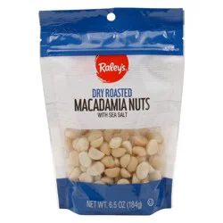 Raley's Roasted Macadamia Nuts With Sea Salt 6.5 Oz