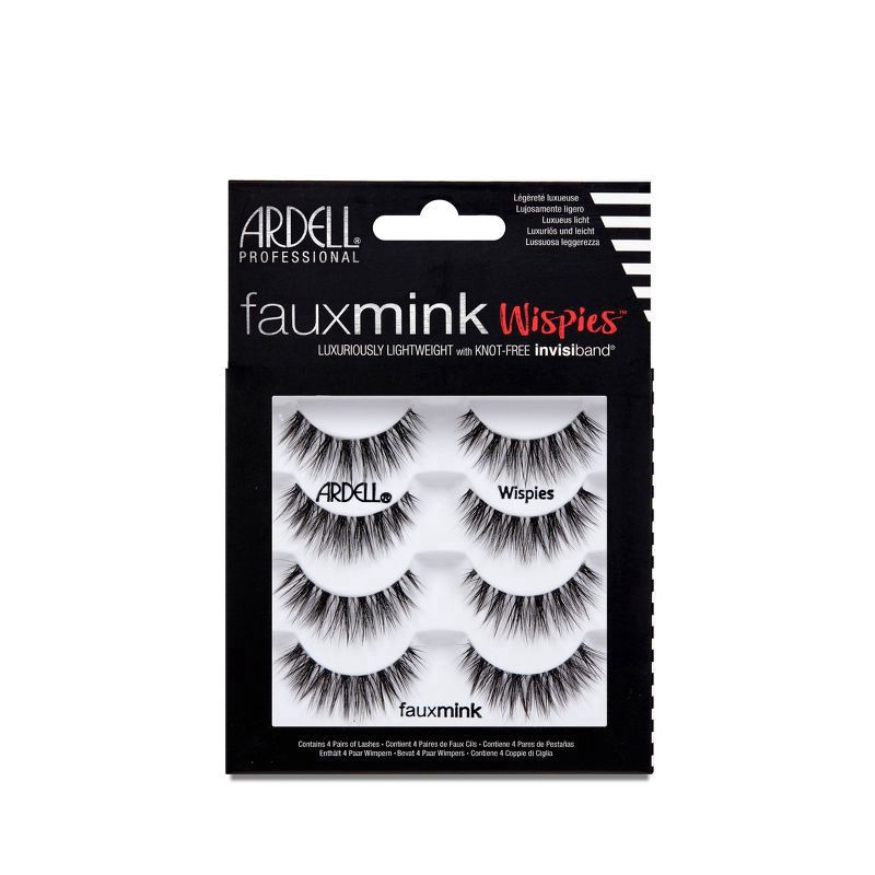 slide 1 of 13, Ardell Wispies Fauxmink Lashes 4 ea, 4 ct