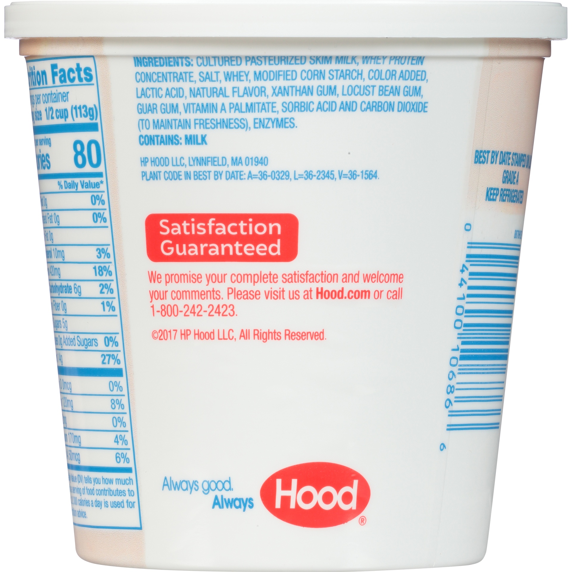 slide 4 of 6, Hood Fat Free Small Curd Cottage Cheese, 24 oz