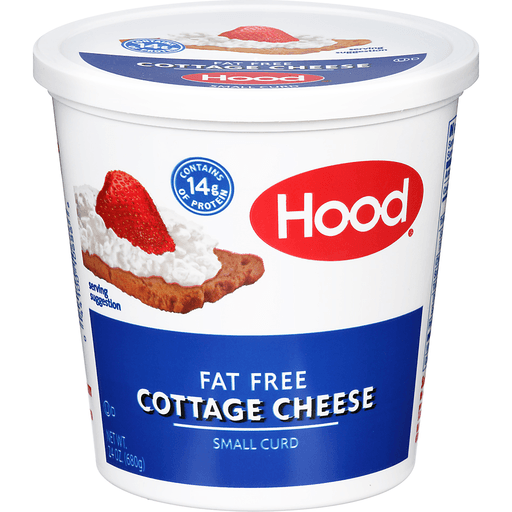 slide 1 of 6, Hood Fat Free Small Curd Cottage Cheese, 24 oz