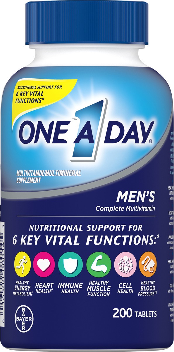 slide 5 of 11, One A Day Men's Complete Multivitamin 200 Tablets, 200 ct