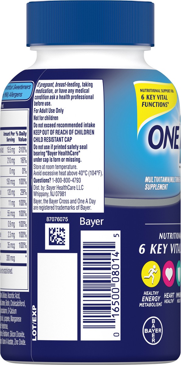 slide 6 of 11, One A Day Men's Complete Multivitamin 200 Tablets, 200 ct