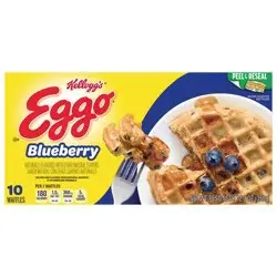 Eggo Frozen Waffles, Blueberry, 12.3 oz, 10 Count, Frozen