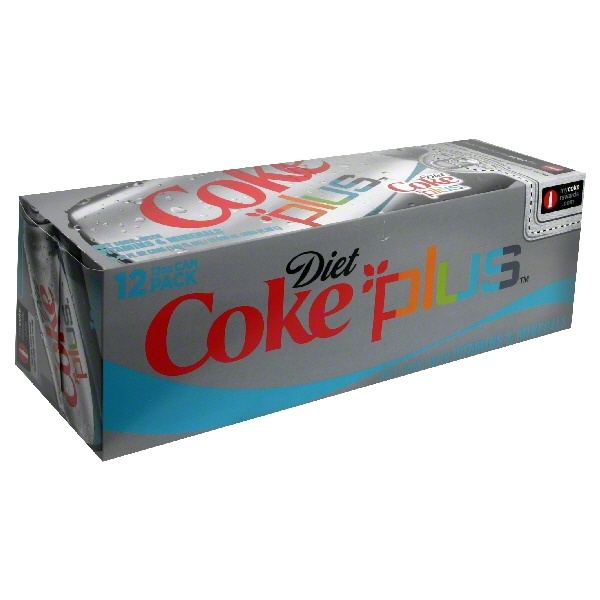 slide 1 of 1, Coca-Cola Coke Diet Plus - 12 oz, 12 oz