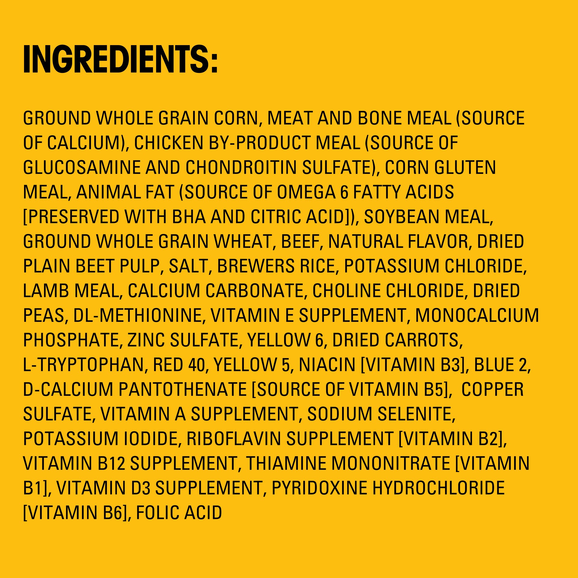 slide 3 of 5, Pedigree Dog Food Adult High Protein, 17 lb