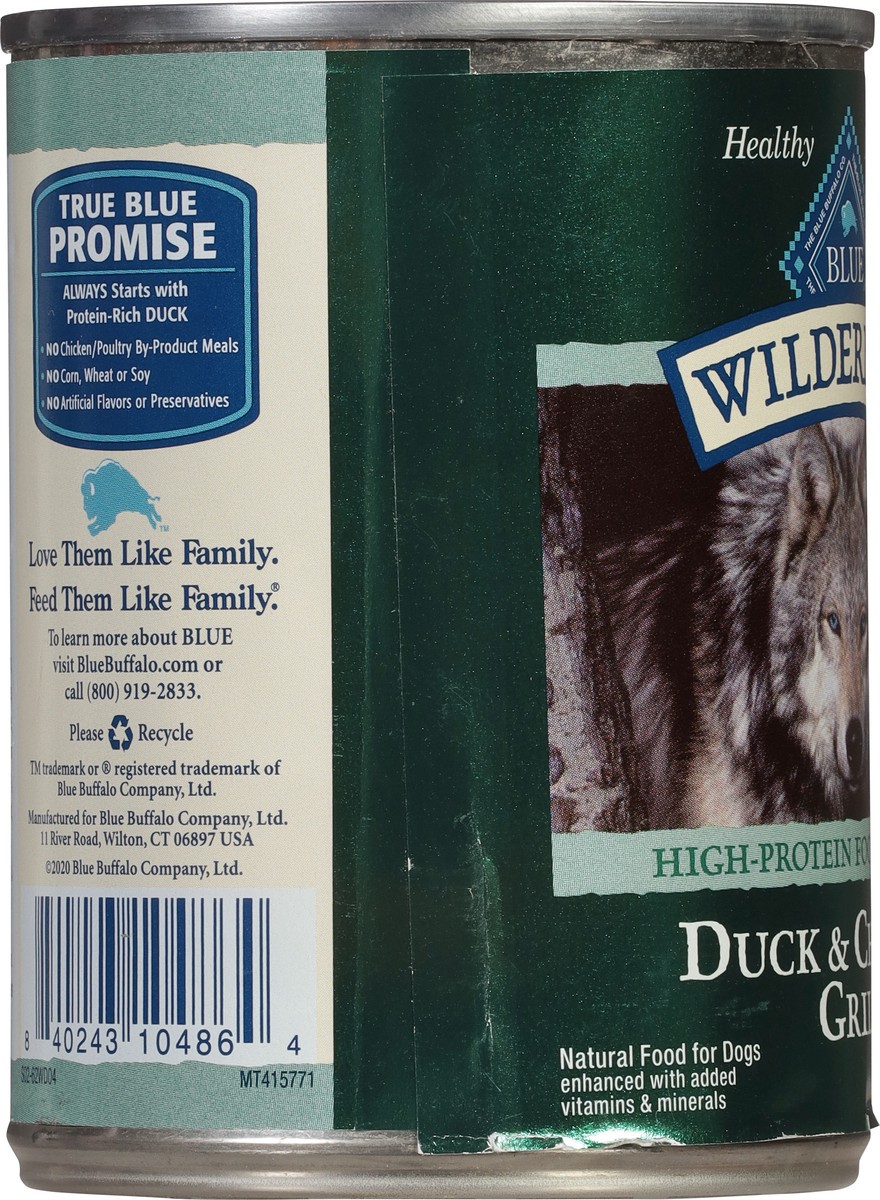 slide 9 of 14, Blue Buffalo Blue Wilderness Duck & Chicken Grill Dog Food 12.5 oz, 12.5 oz