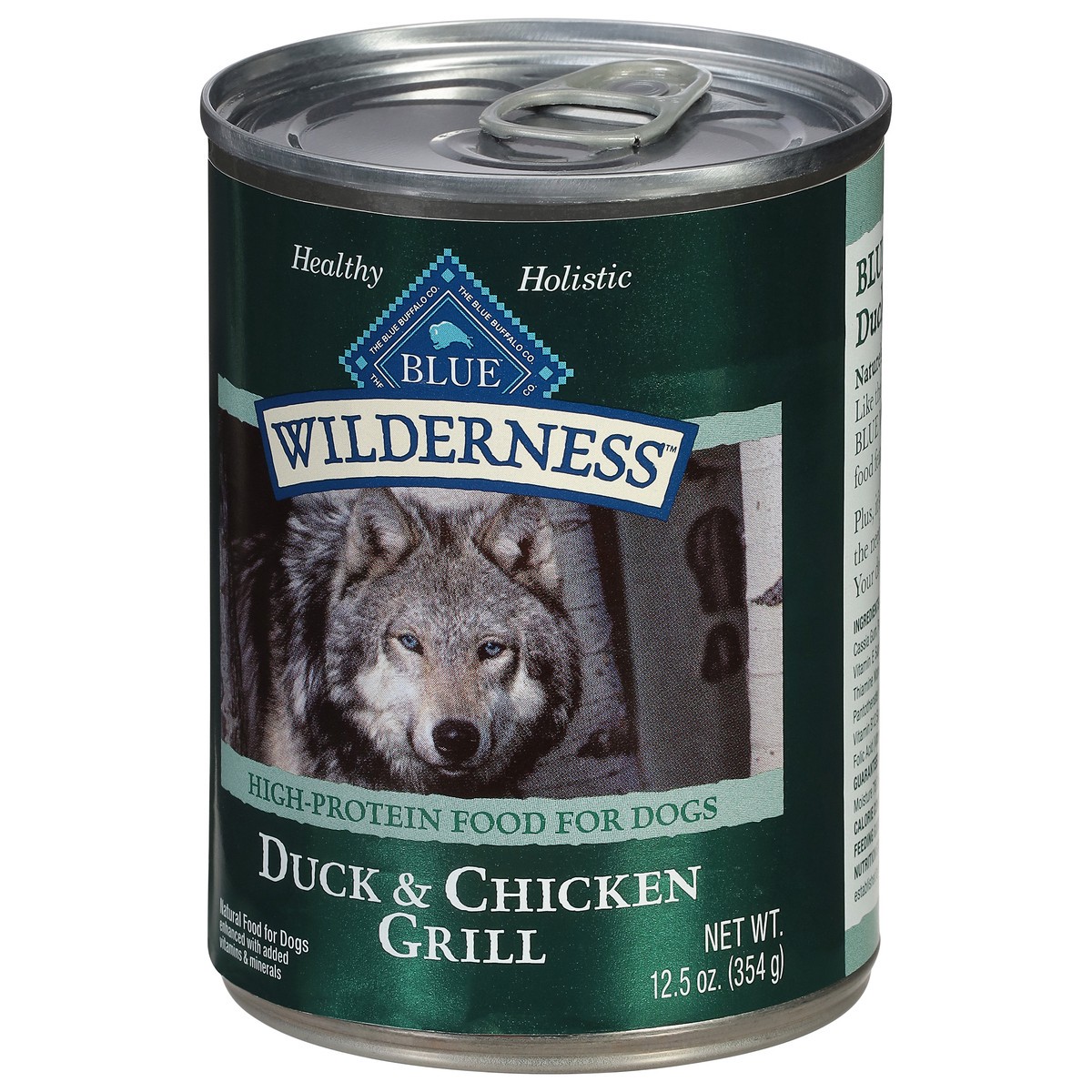 slide 5 of 14, Blue Buffalo Blue Wilderness Duck & Chicken Grill Dog Food 12.5 oz, 12.5 oz