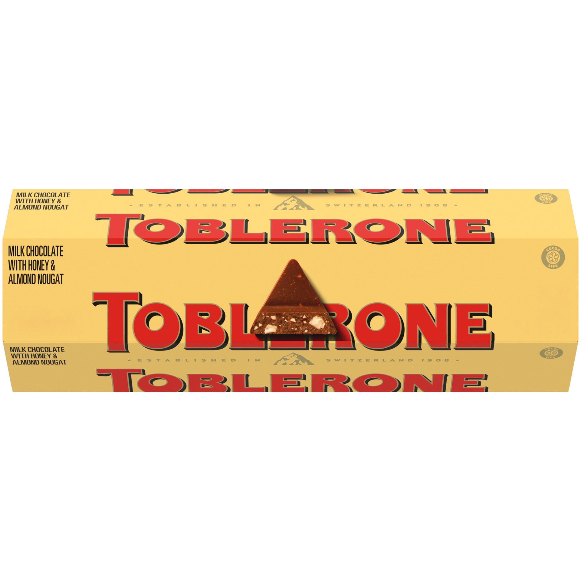 slide 1 of 5, Toblerone Milk Chocolate Bar with Honey and Almond Nougat, 6 - 3.52 oz Bars, 