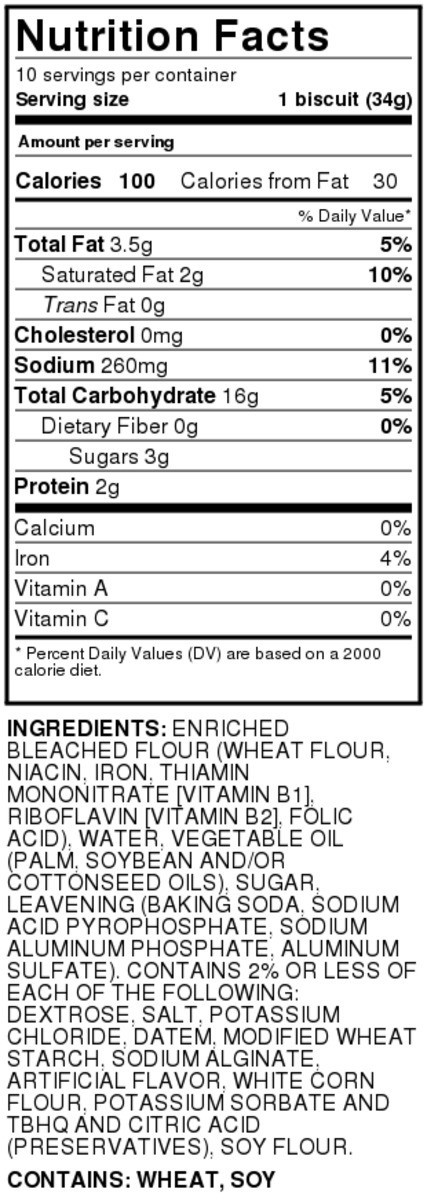 slide 4 of 8, Hy-vee Homestyle Texas Style Biscuits, 10 ct