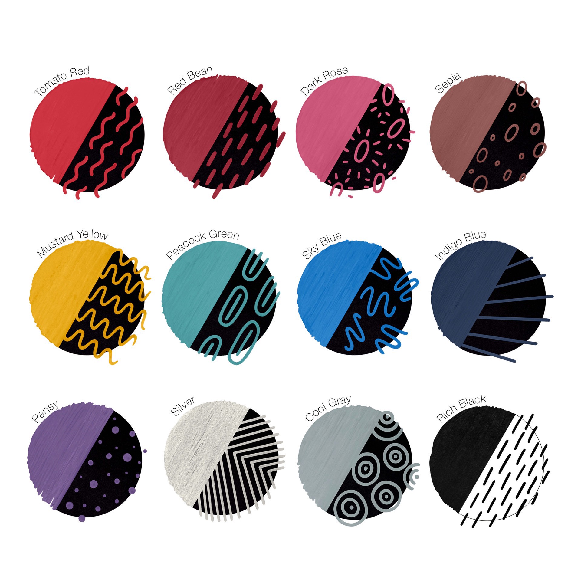 slide 3 of 4, Copic Acrea Dusk Marker Set, 0.8 mm