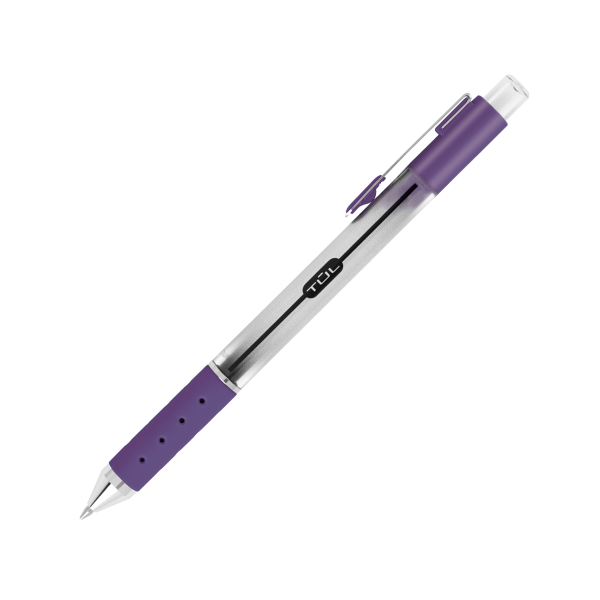 slide 2 of 6, TUL Series Retractable Gel Pens, Fine Point, Silver Barrel, Assorted Inks, Pack Of 4, 4 ct