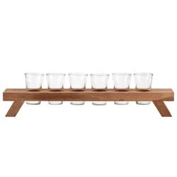 Mason Shot Glass Flight w/Tray 6pc