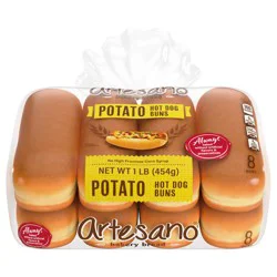 Artesano Potato Hamburger Buns 8 ct