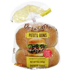 Artesano Potato Hot Dog Buns, 8 ct