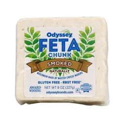 Odyssey Chunk Smoked Feta Cheese 8 oz