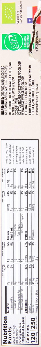 slide 8 of 13, Next Wave Seafood Organic Mussels 16 oz, 16 oz