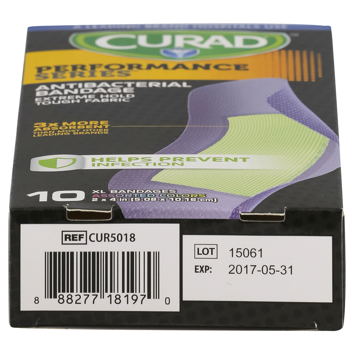 slide 3 of 4, Curad Performance Series XL Bandages, 10 ct