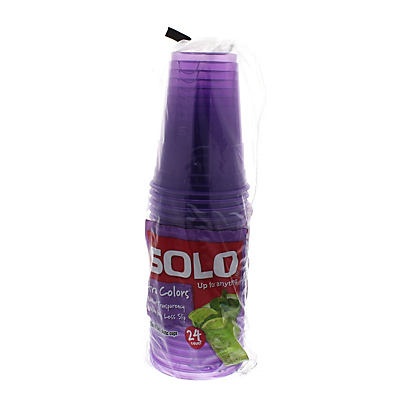 slide 1 of 3, Solo Ultra Colors Plastic Cups Colors May Vary, 24 ct; 16 oz