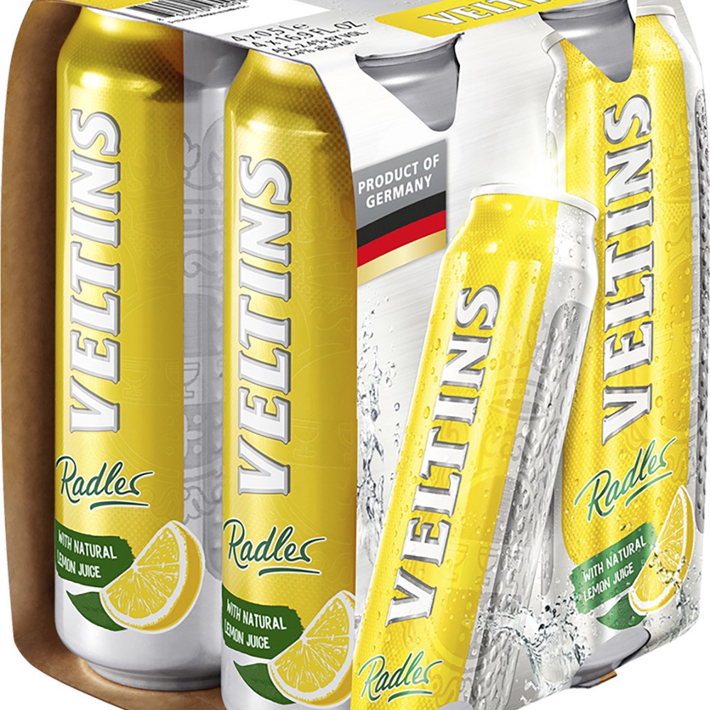 slide 1 of 1, Veltins Radler, 4 ct; 16.9 oz