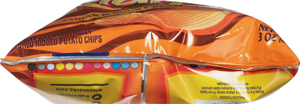 slide 9 of 9, Ridgies Cheddar & Sour Cream Potato Chips - 3 oz, 3 oz
