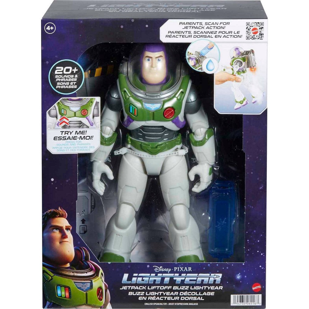slide 7 of 7, Mattel Disney Pixar Lightyear Jetpack Liftoff Buzz Lightyear Action Figure, 1 ct