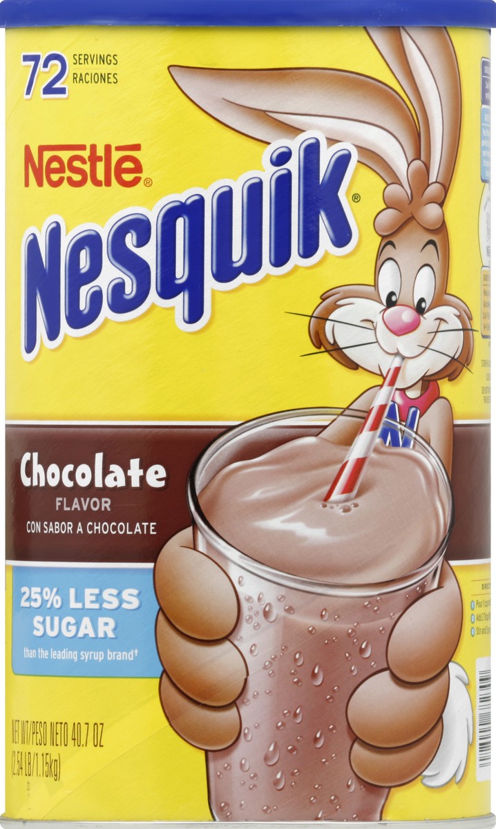 slide 2 of 3, Nesquik Powder Drink Mix Chocolate Flavor - 40.7 oz, 40.7 oz