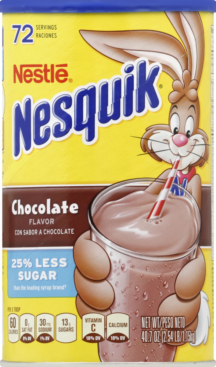 slide 3 of 3, Nesquik Powder Drink Mix Chocolate Flavor - 40.7 oz, 40.7 oz