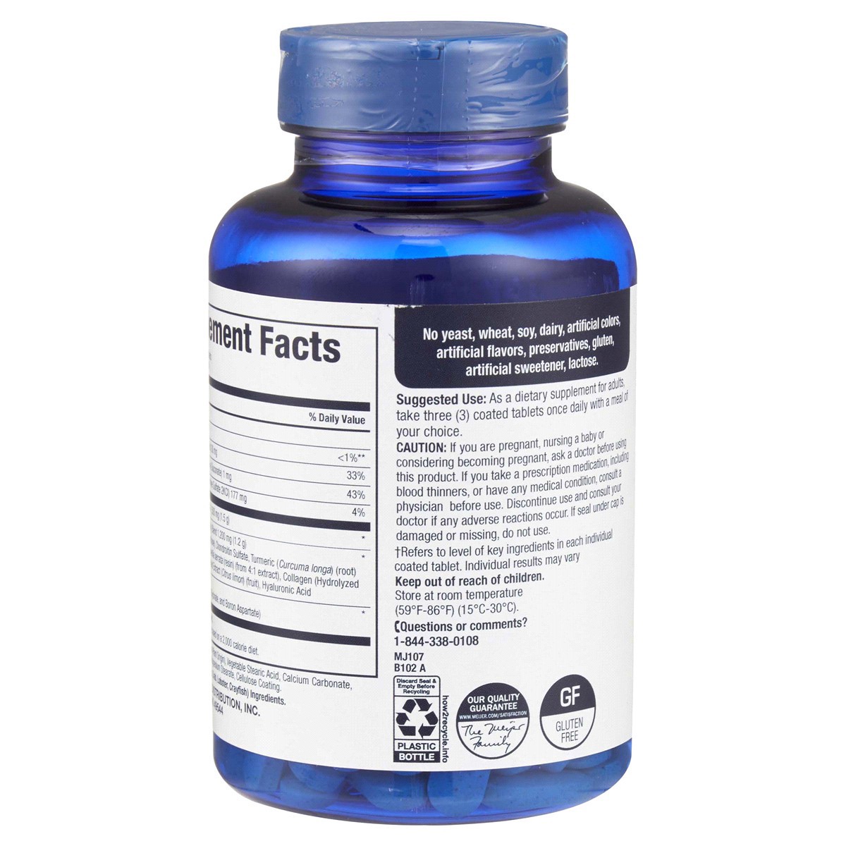 slide 2 of 29, MEIJER WELLNESS Meijer Glucosamine Chondroitin With Vitamin D3 & Msm, 150 ct