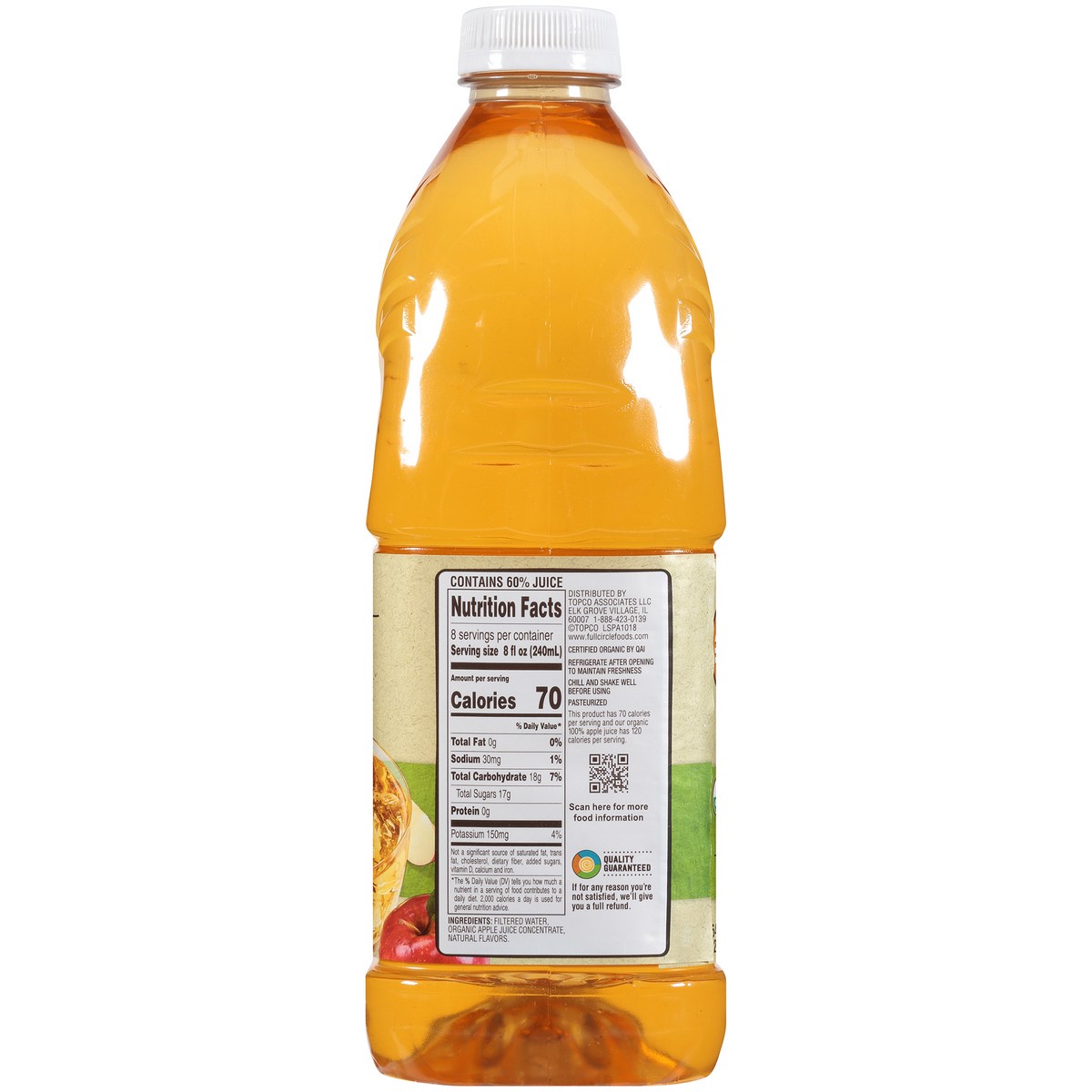 slide 6 of 12, Full Circle Market Apple Juice Beverage From Concentrate - 64 fl oz, 64 fl oz