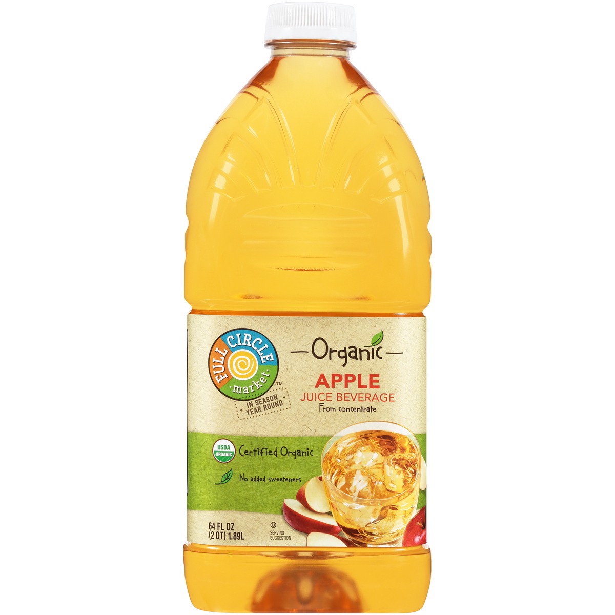 slide 1 of 12, Full Circle Market Apple Juice Beverage From Concentrate - 64 fl oz, 64 fl oz