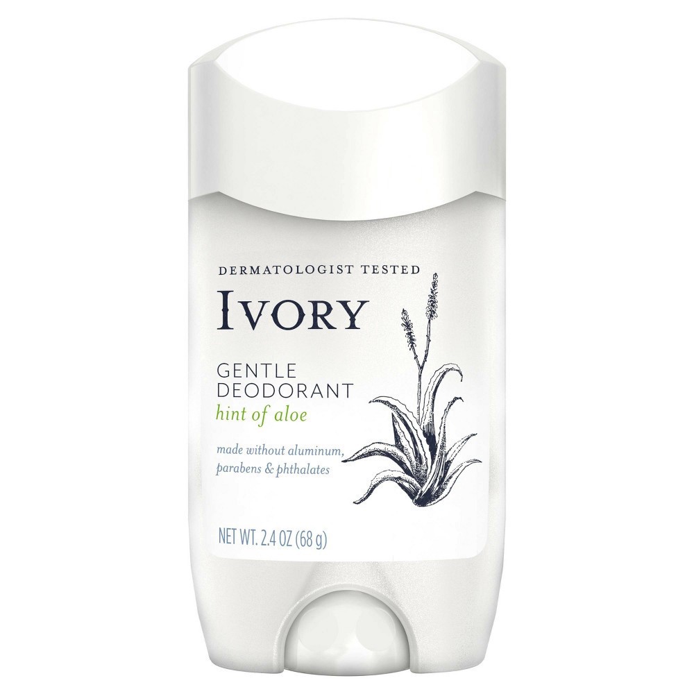 slide 6 of 7, Ivory Gentle Aluminum Free Deodorant Hint of Aloe, 2.4 oz