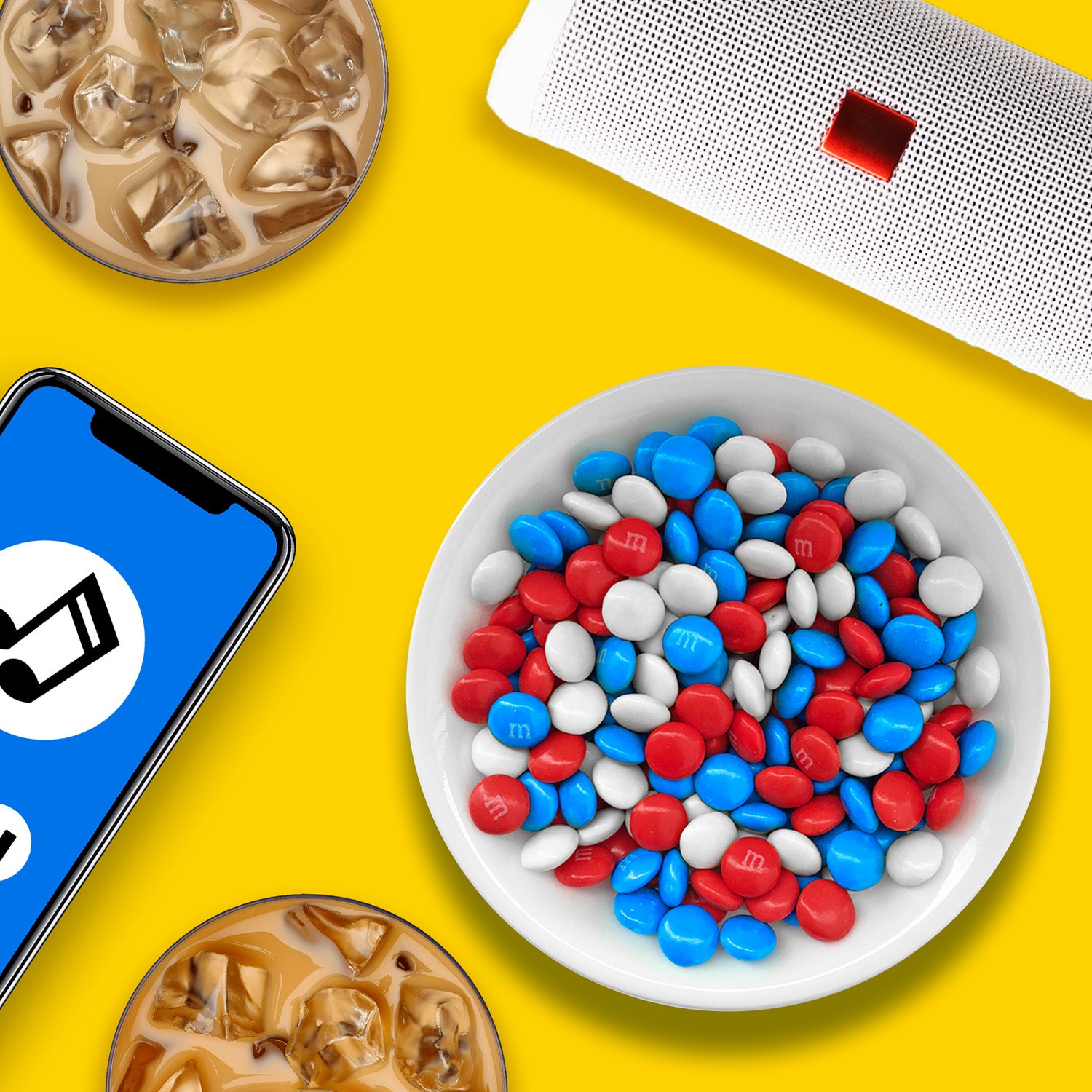 slide 7 of 8, M&M'S Milk Chocolate Red, White, & Blue America Mix Bulk Candy Jar, 62oz, 62 oz