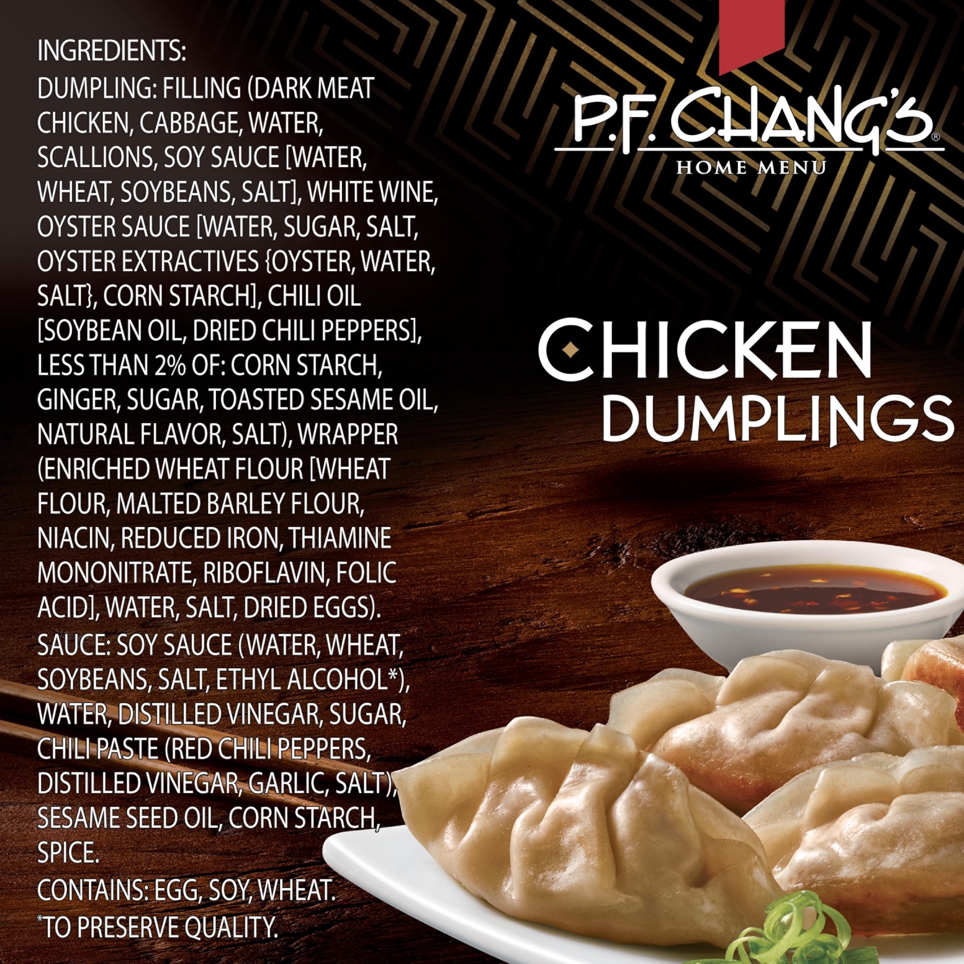slide 2 of 5, P.F. Chang's Home Menu Chicken Dumplings 8.2 oz, 8.2 oz