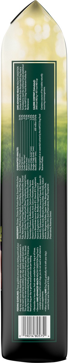slide 6 of 9, IAMS ADVANCED HEALTH Healthy Digestion Adult Dry Dog Food with Real Chicken, 13.5 lb. Bag, 13.5 lb