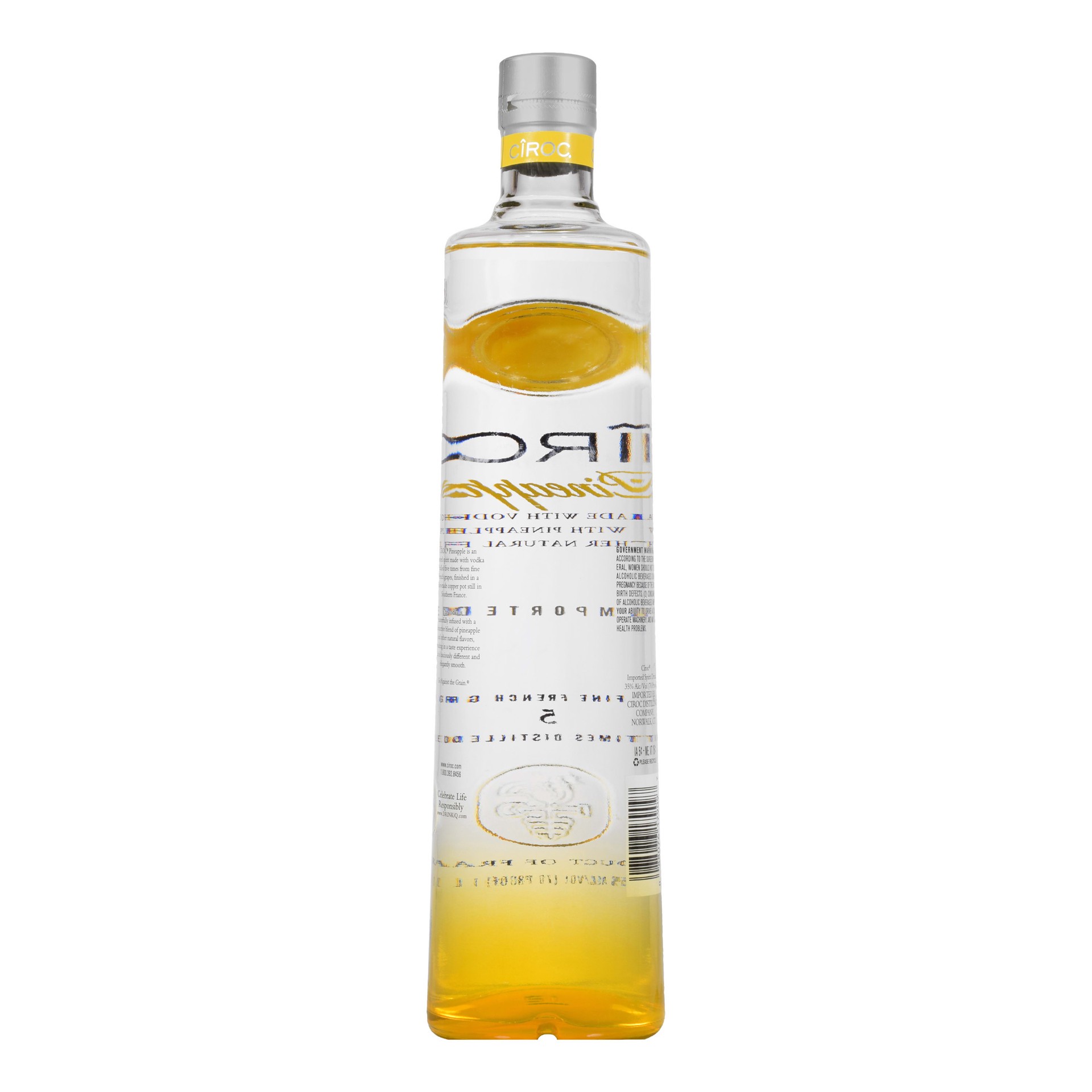 slide 4 of 4, CIROC Pineapple (Made with Vodka Infused with Natural Flavors), 1 L, 1 liter