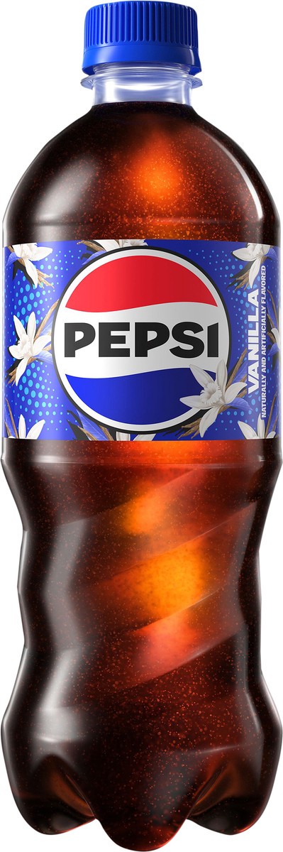 slide 8 of 9, Pepsi Soda Vanilla Naturally And Artificially Flavored - 20 fl oz, 20 fl oz