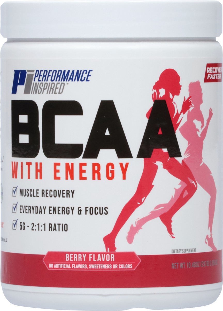 slide 9 of 12, Performance Inspired Nutrition Berry Flavor BCAA with Energy 10.48 oz, 10.48 oz