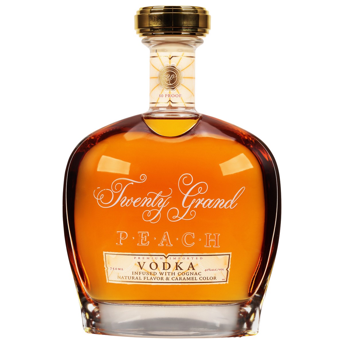 slide 4 of 11, Twenty Grand Peach Vodka, 750 ml