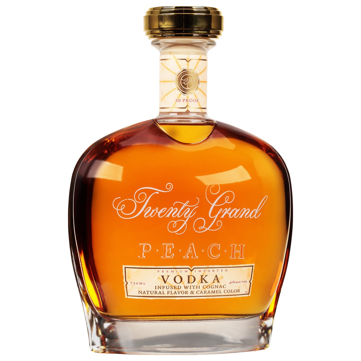 slide 10 of 11, Twenty Grand Peach Vodka, 750 ml