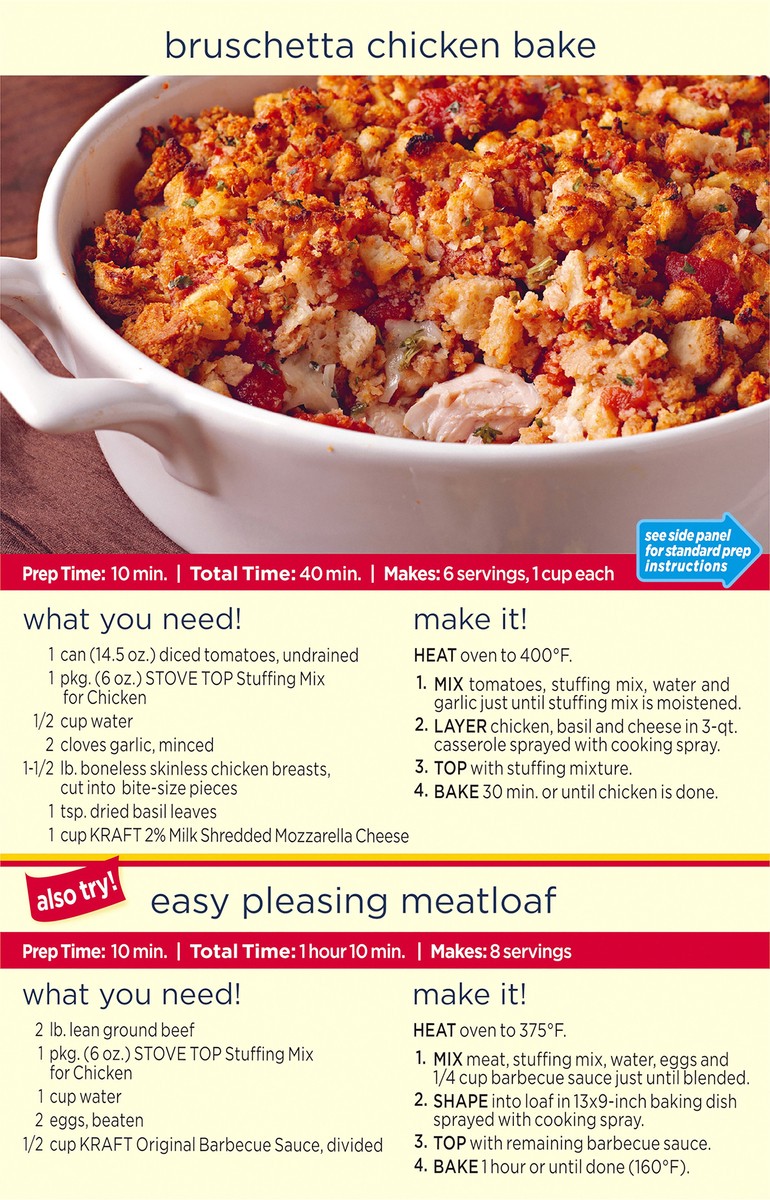 slide 5 of 9, Kraft Stove Top Stuffing Mix Chicken Twin Pack, 12 oz