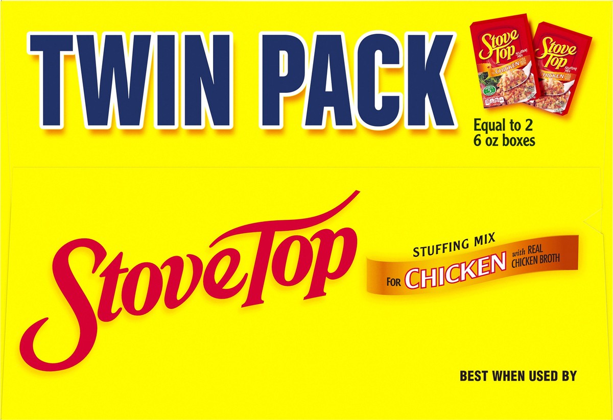 slide 9 of 9, Kraft Stove Top Stuffing Mix Chicken Twin Pack, 12 oz
