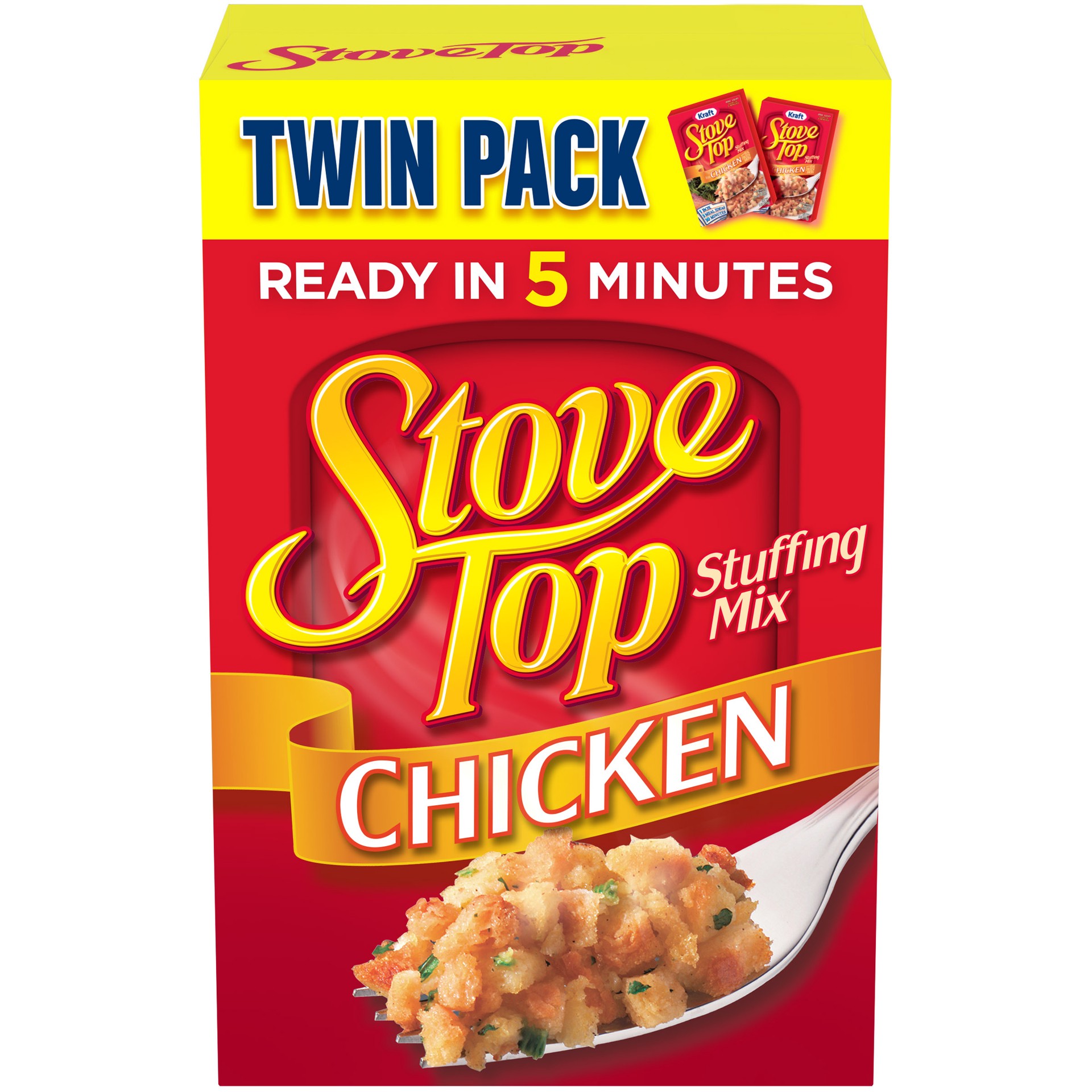 slide 1 of 9, Stove Top Stuffing Mix for Chicken Twin Pack, 12 oz Box, 2 ct