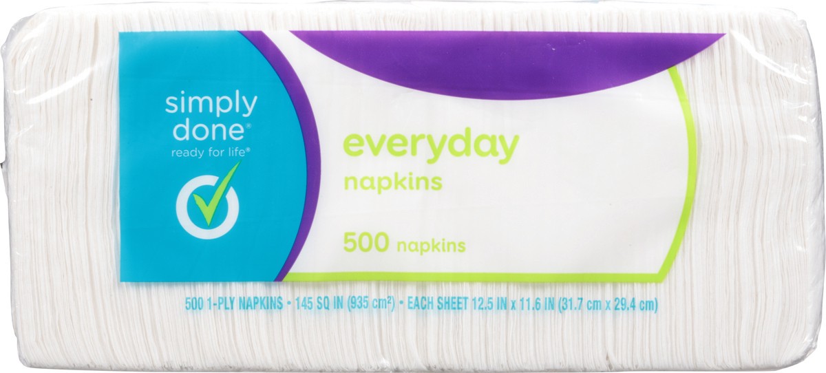 slide 7 of 9, Simply Done Everyday 1-Ply Napkins 500 ea, 500 ct