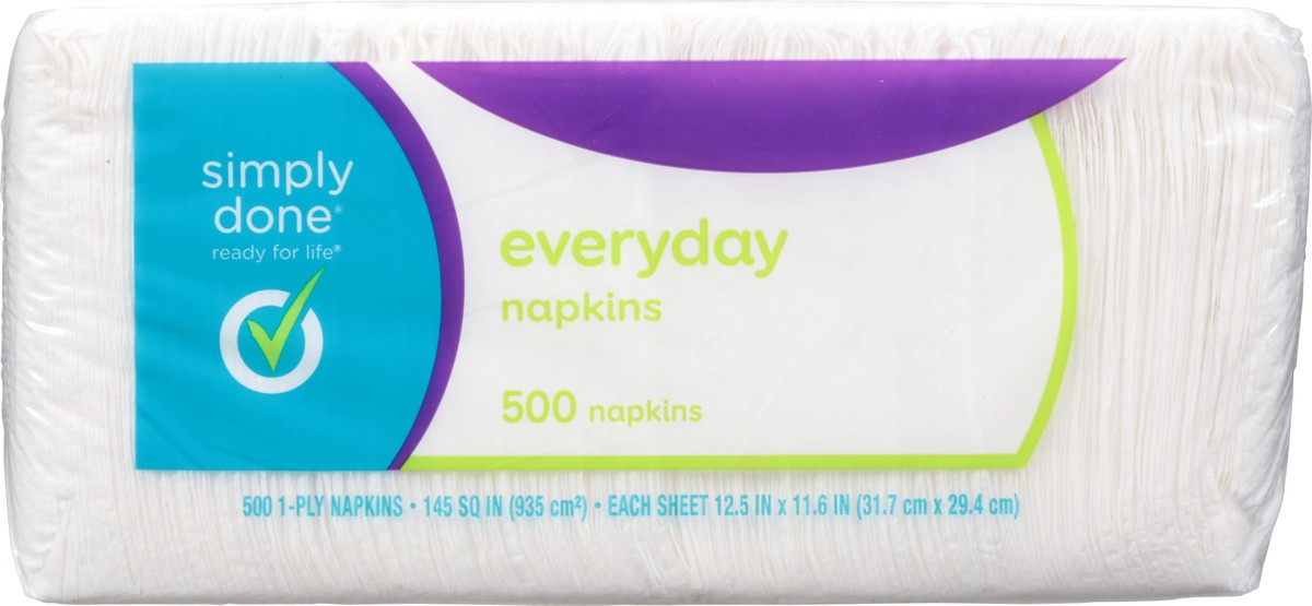 slide 5 of 9, Simply Done Everyday 1-Ply Napkins 500 ea, 500 ct