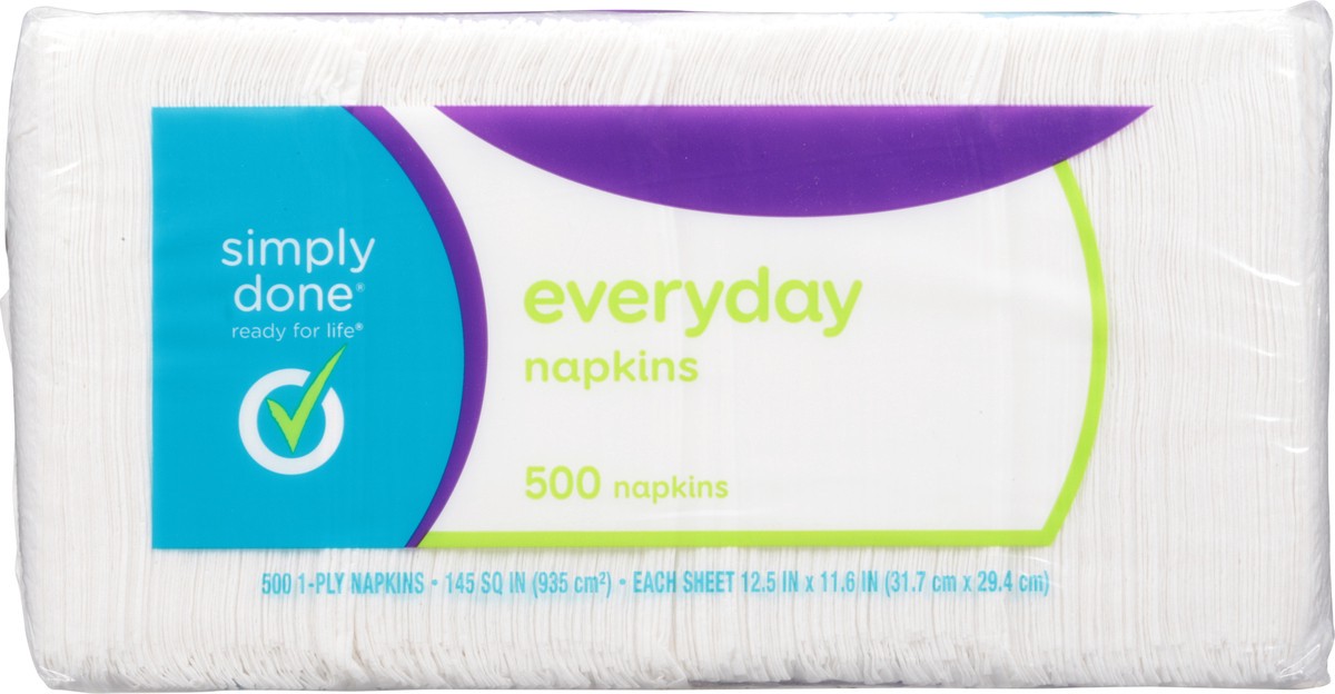 slide 6 of 9, Simply Done Everyday 1-Ply Napkins 500 ea, 500 ct