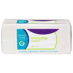 Simply Done Everyday 1-Ply Napkins 500 ea