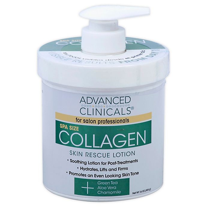 slide 1 of 4, Advanced Clinicals Collagen Skin Rescue Lotion, 16 oz